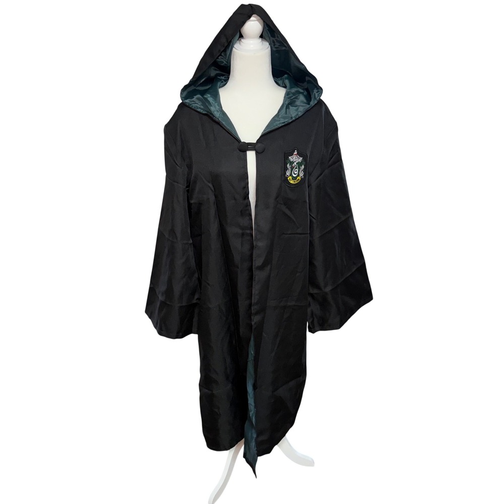 Harry Potter Slytherin Robe Big Kids L Hooded Cosplay Costume Cotton Cape y2k